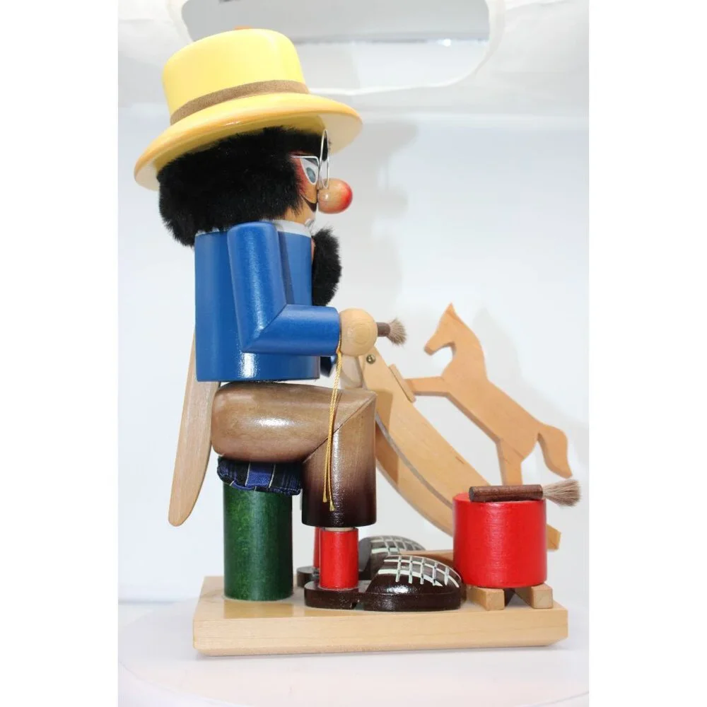 Vintage Steinbach Volkskunst Wooden Nutcracker - The Toy Maker - 12